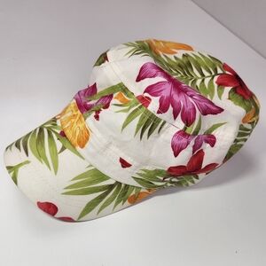 Floral Print Hat - Multicolor Baseball Cap Tropical